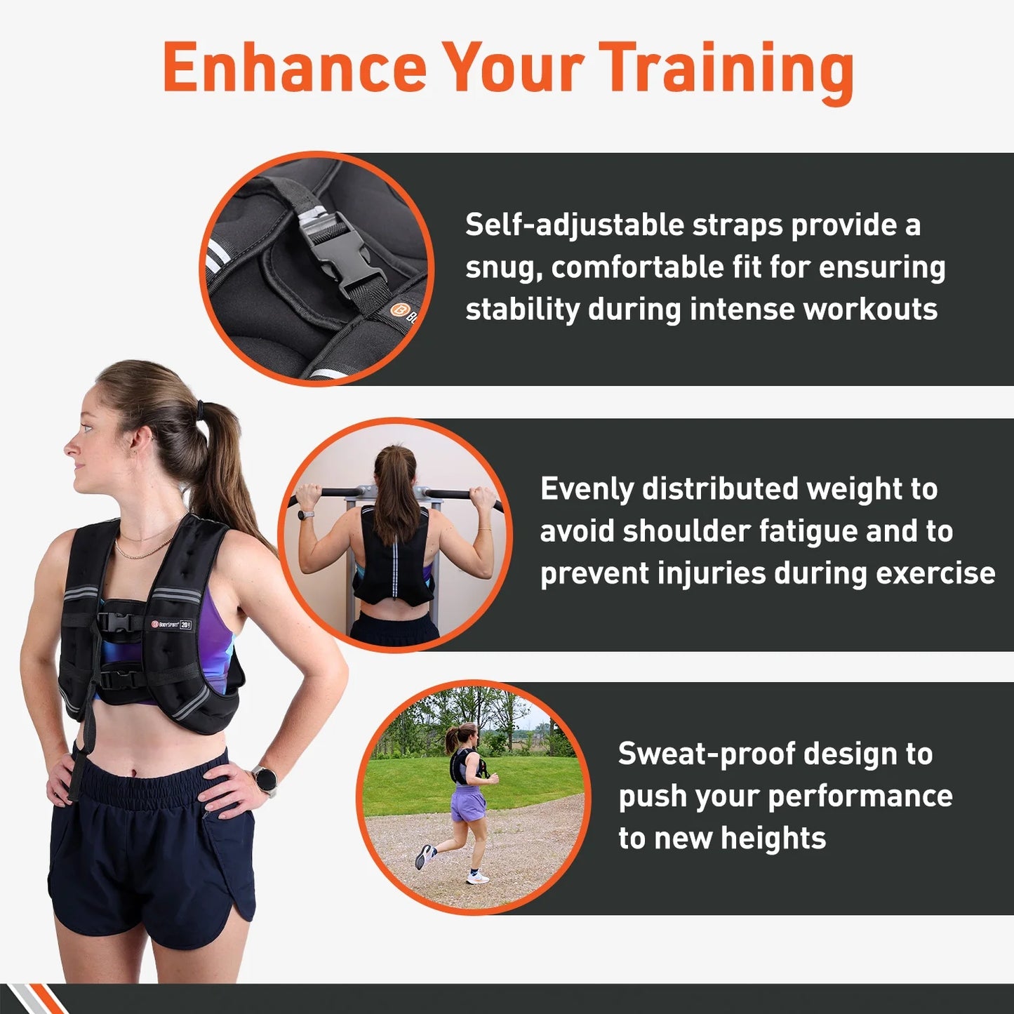 Chaleco Con Peso, 15 Lb. - Chaleco Ajustable Para Entrenamiento De Fuerza, Correr, Caminar Y Entrenamientos De Resistencia